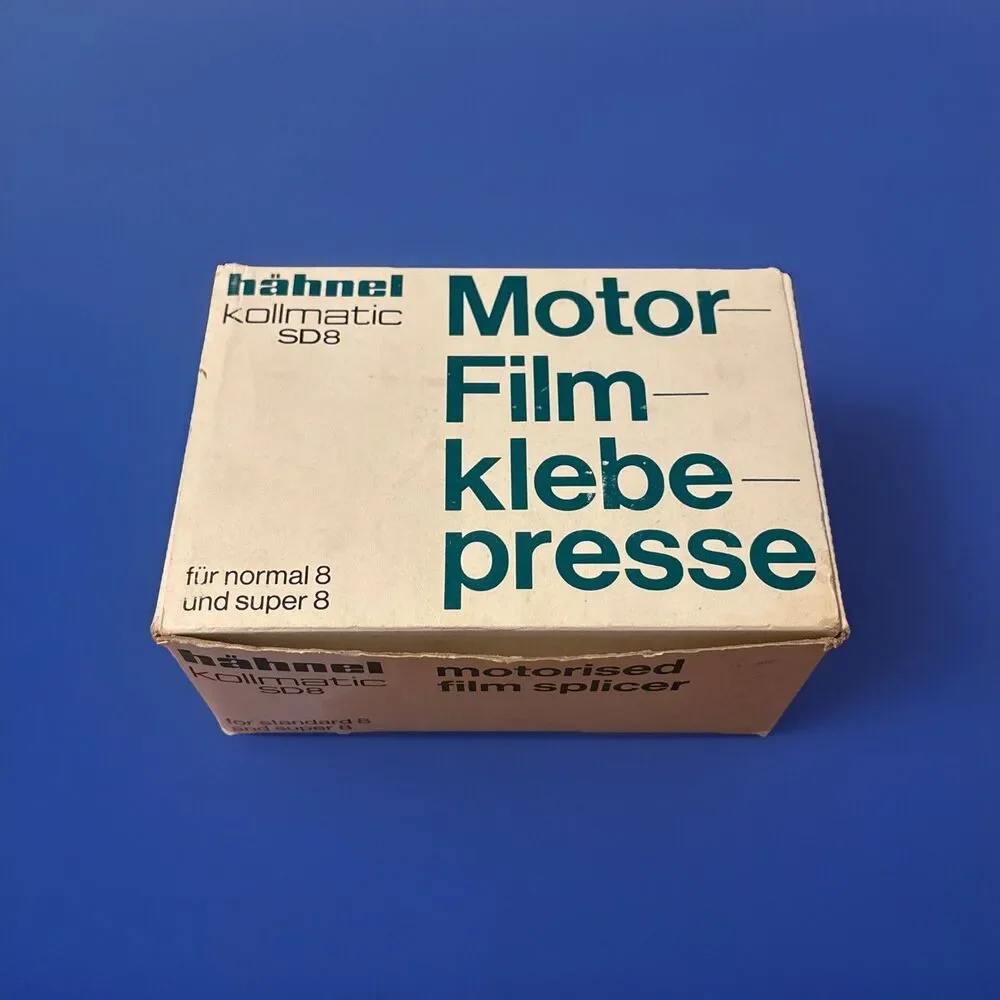 HAHNEL kollmatic SD8 motorized film splicer klebe presse - Standard & Super 8